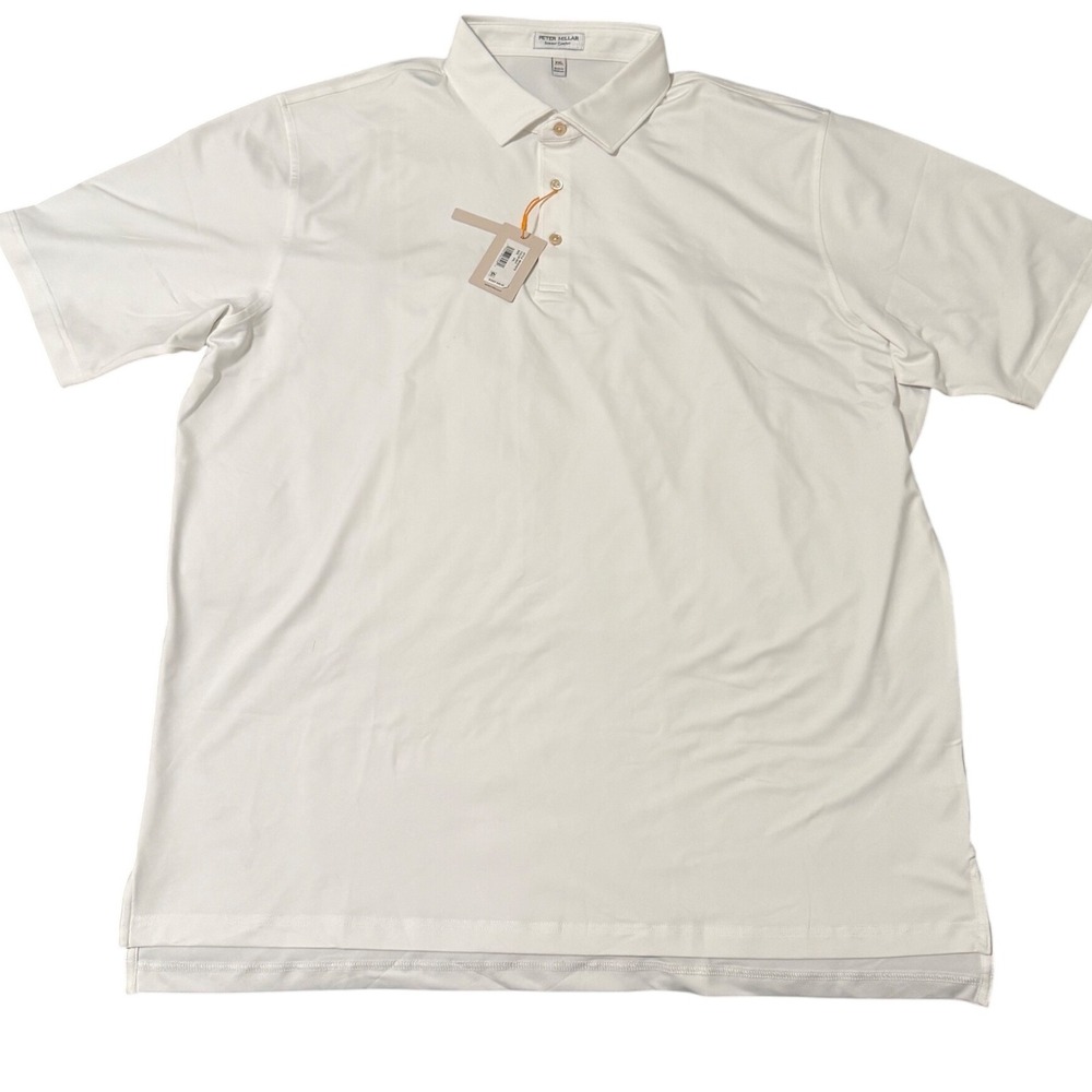 Peter Millar Summer Comfort XXL‎ White Polo Shirt Golf Casual